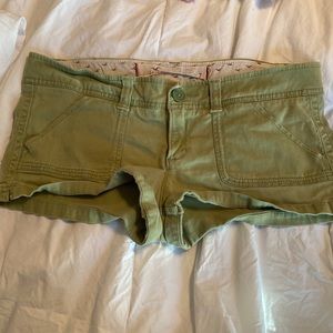 vintage hollister green summer shorts size 7